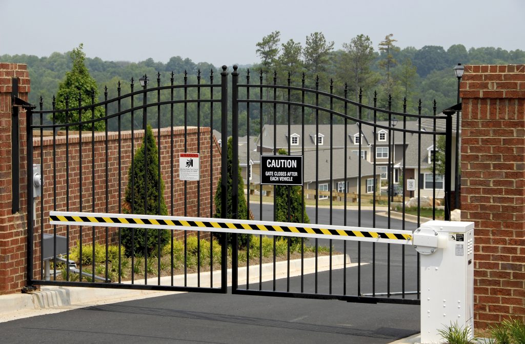 Commercial Fence & Gates 1 Commercial Fence with Security Gate West Chester Ohio