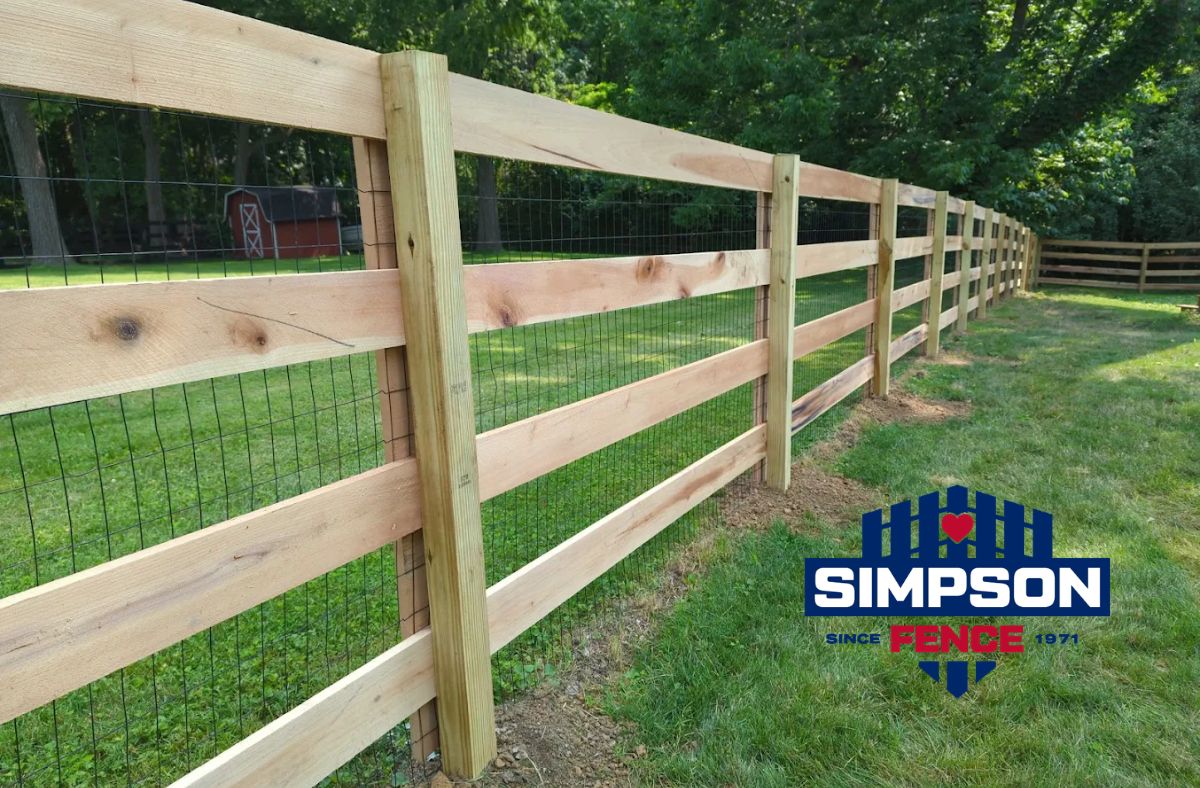 Fence Installation in Lebanon, OH 4 Rustic split rail fence installation designed to define property boundaries while maintaining an open landscape.