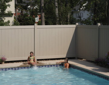 Bufftech Clay Color Vinyl Pool Privacy Fence High-Quality Vinyl Fencing in Centerville, OH