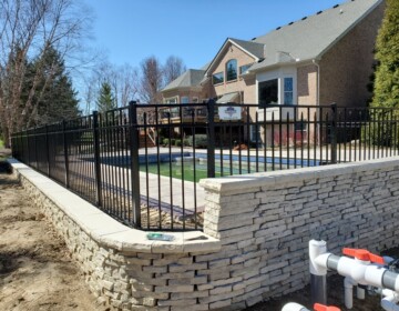 Aluminum Courtyard Fence Enclosure for Pool Area Aluminum Fence - Pool