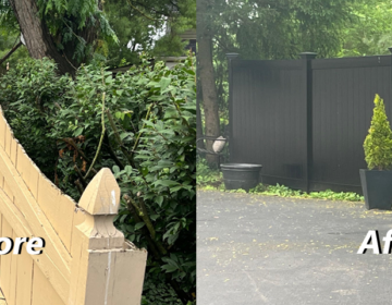 Black Vinyl fence replacing wood fence, Middletown, OH Beautiful Residential Fencing Ideas 16