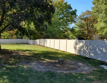 6ft High, Tan Vinyl Privacy Fence, Liberty Township, OH Beautiful Residential Fencing Ideas 5