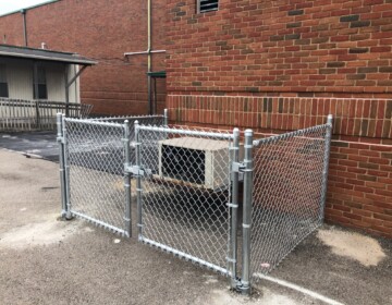 Small Chain Link AC enclosure for Middle School in Ohio Small Chain Link AC enclosure for Middle School in Ohio